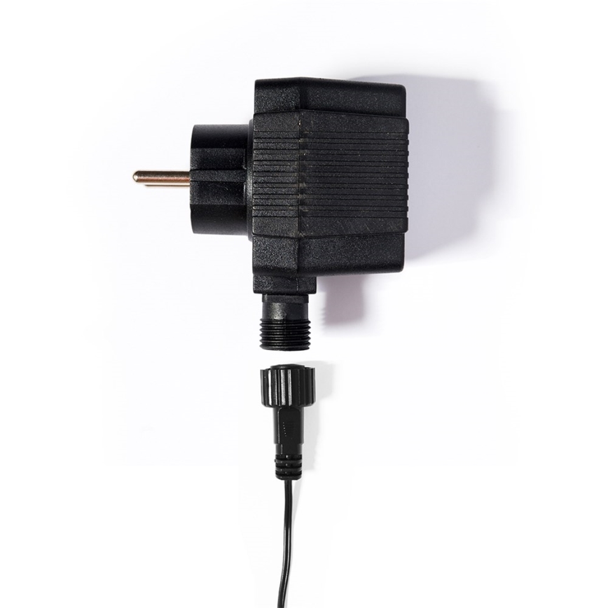 Udendørs LED julelyskæde CONE FILAMENT 20xE10 19m transparent/varm hvid IP44 Fremstillet i EU