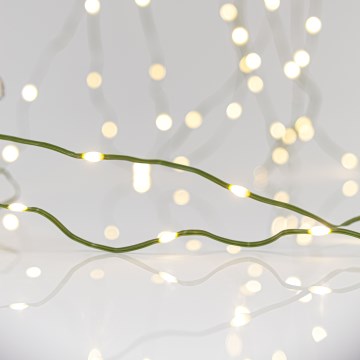 Udendørs LED julelyskæde LINE 700xLED/8 funktioner 40 m IP44 varm hvid