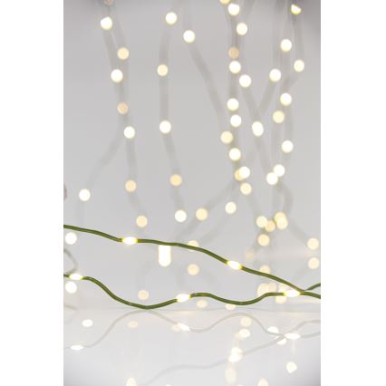 Udendørs LED julelyskæde LINE 700xLED/8 funktioner 40 m IP44 varm hvid
