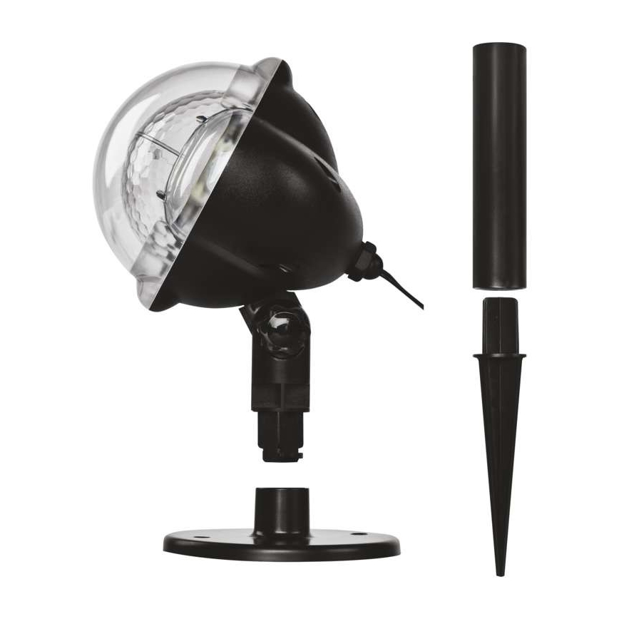Udendørs LED juleprojektor LED/4W/230V IP44 hvid