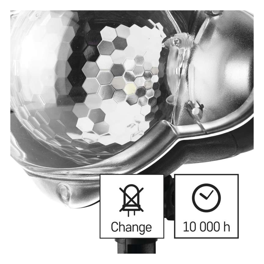 Udendørs LED juleprojektor LED/4W/230V IP44 hvid