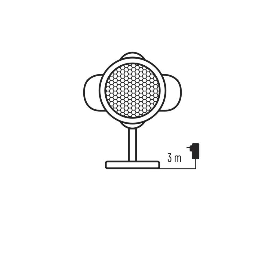 Udendørs LED juleprojektor LED/4W/230V IP44 hvid