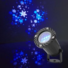 Udendørs LED juleprojektør med snefnugmønster 5W/230V IP44