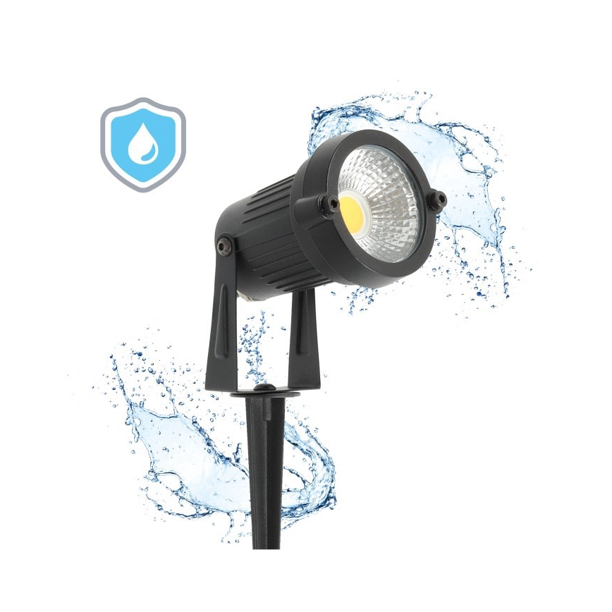 Udendørs LED-lampe BLAKE LED/5W/230V 4000K IP65 sort