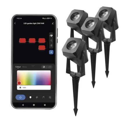 Udendørs LED lampe RGBIC dæmpbar LED/7W/230V 3000-6500K IP65 Wi-Fi Tuya