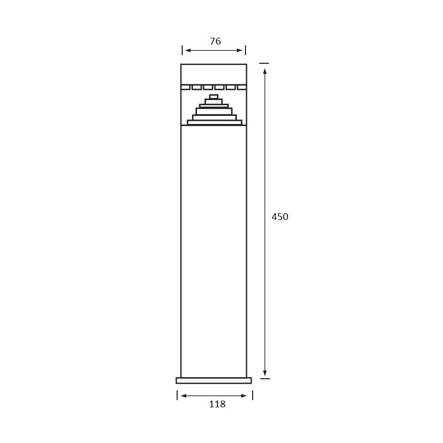 Udendørs LED lampe SALIX 1xLED/6W/230V IP44