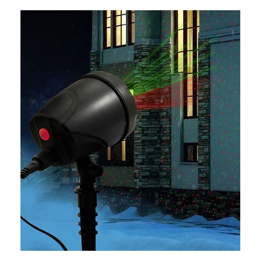 Udendørs LED laserprojektør LED/5W/230V IP44