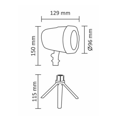 Udendørs LED laserprojektør LED/5W/230V IP44