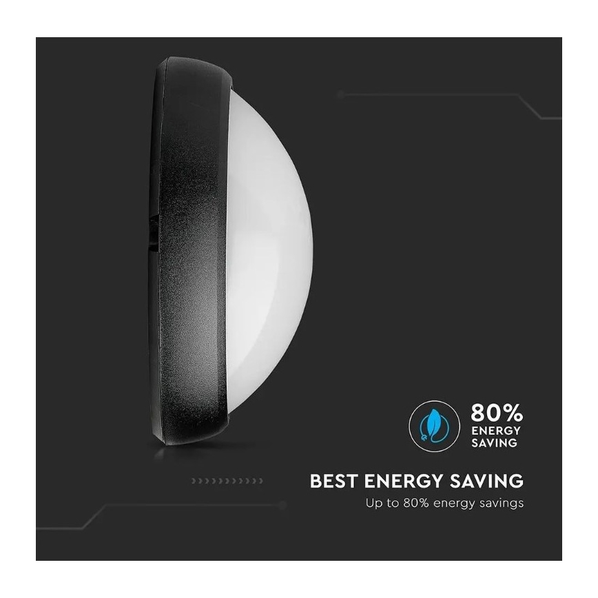Udendørs LED loftlampe LED/12W/230V IP54