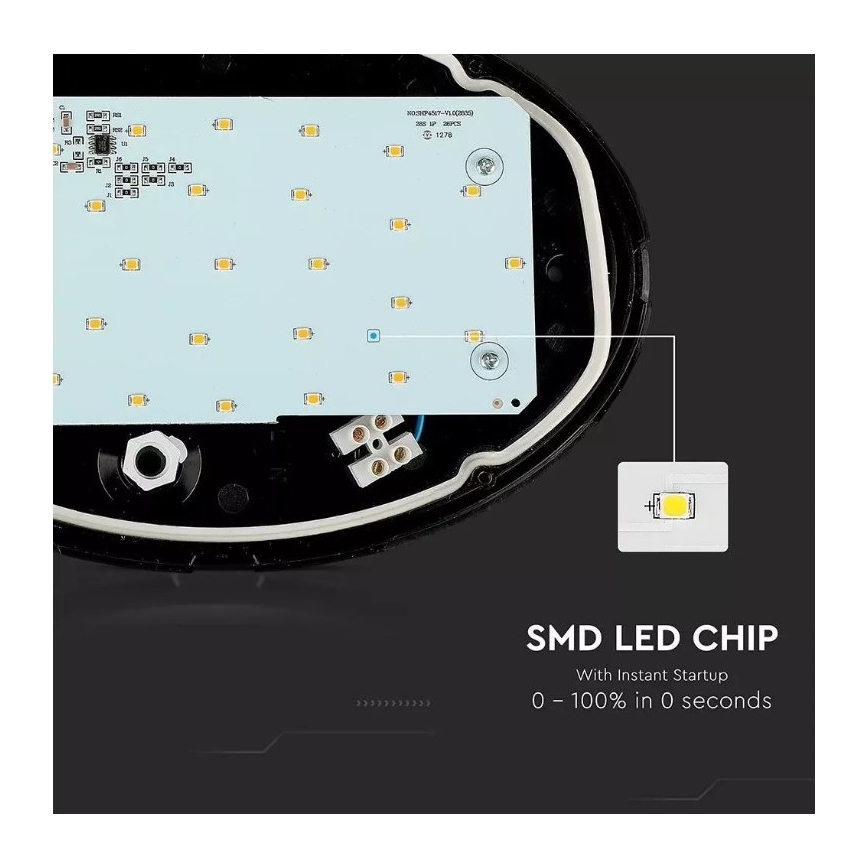 Udendørs LED loftlampe LED/12W/230V IP54