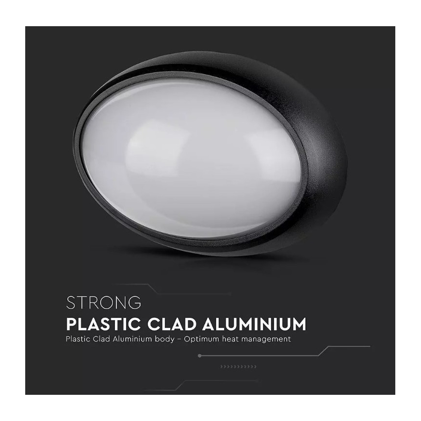 Udendørs LED loftlampe LED/12W/230V IP54