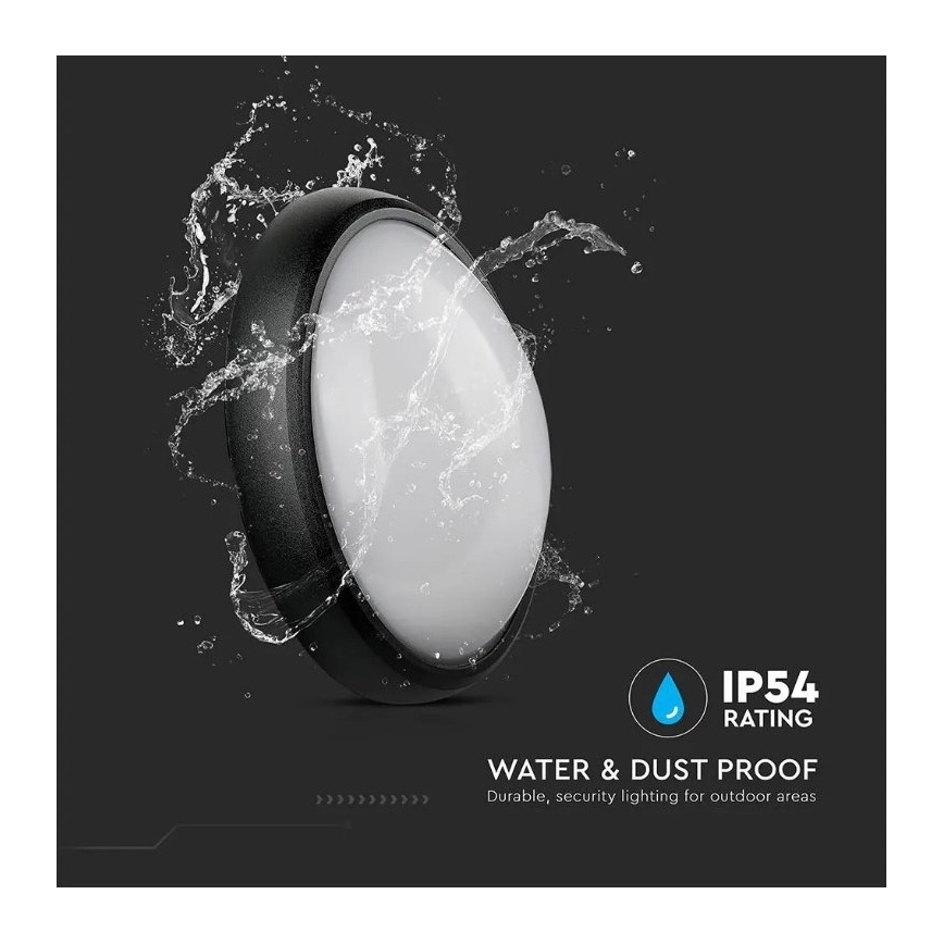 Udendørs LED loftlampe LED/12W/230V IP54
