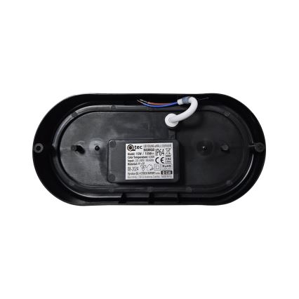 Udendørs LED loftlampe LED/15W/230V 4200K 20x9,8 cm IP64 sort