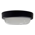 Udendørs LED loftlampe LED/15W/230V 4200K diameter 15,5 cm IP64 sort