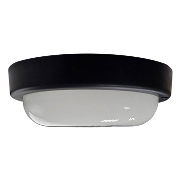 Udendørs LED loftlampe LED/15W/230V 4200K diameter 15,5 cm IP64 sort