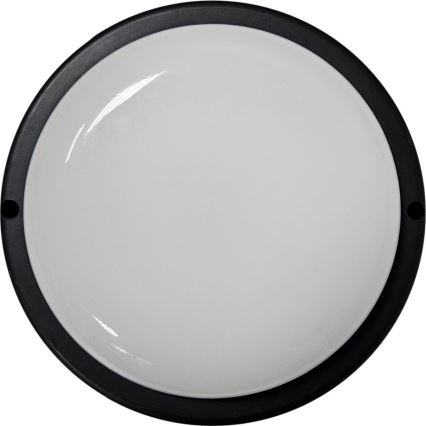 Udendørs LED loftlampe LED/15W/230V 4200K diameter 15,5 cm IP64 sort