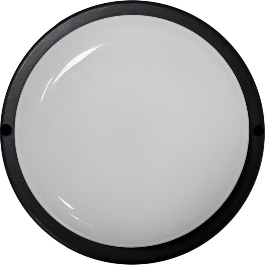 Udendørs LED loftlampe LED/15W/230V 4200K diameter 15,5 cm IP64 sort