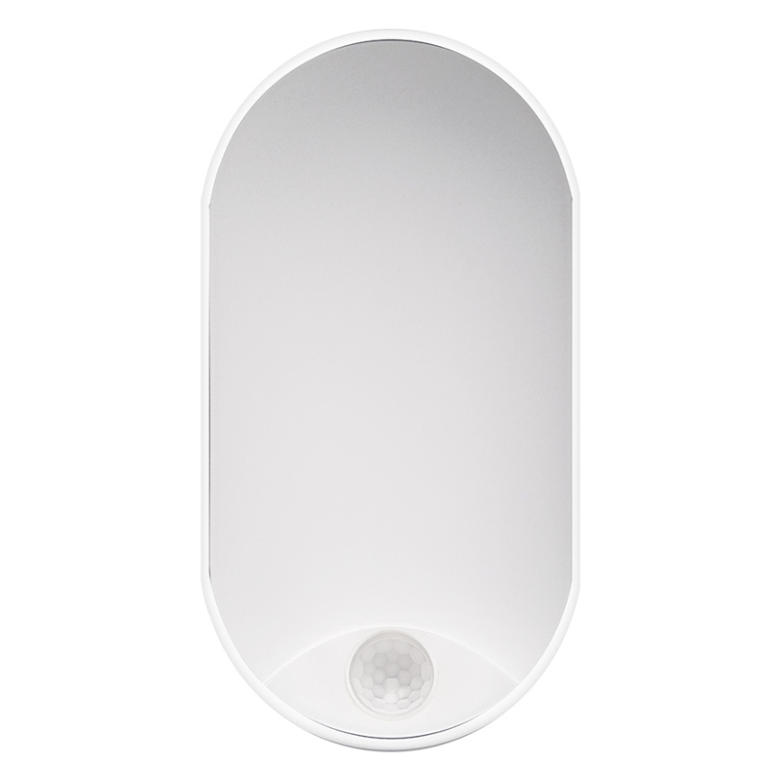 Udendørs LED loftlampe med sensor LED/14W/230V IP54 hvid