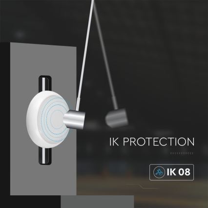 Udendørs LED loftlampe med sensor LED/8W/16W/20W/230V IP65 3000/4000/6500K