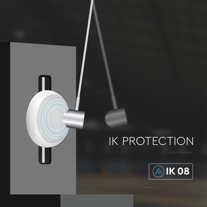 Udendørs LED loftlampe med sensor LED/8W/16W/20W/230V IP65 3000/4000/6500K