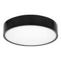 Udendørs LED loftlampe med sensor MARTIN LED/25W/230V 3000/4000K diameter 35 cm IP65 sort