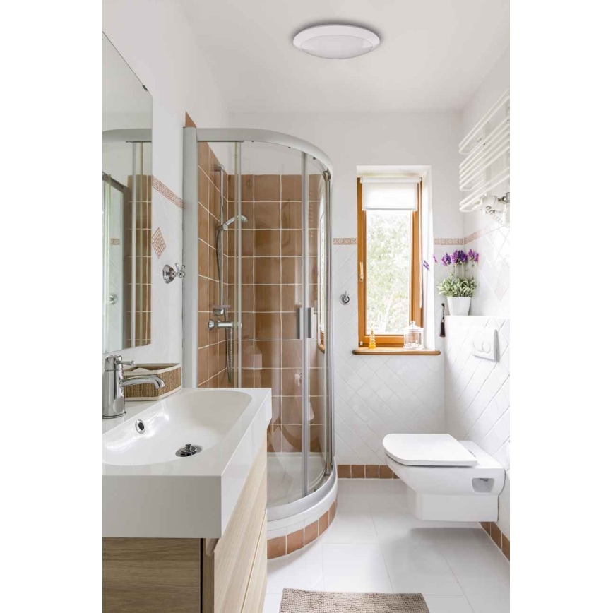 Udendørs LED loftlampe med sensor RENO LED/16W/230V IP66 hvid