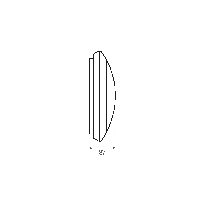 Udendørs LED loftlampe med sensor RENO LED/16W/230V IP66 hvid