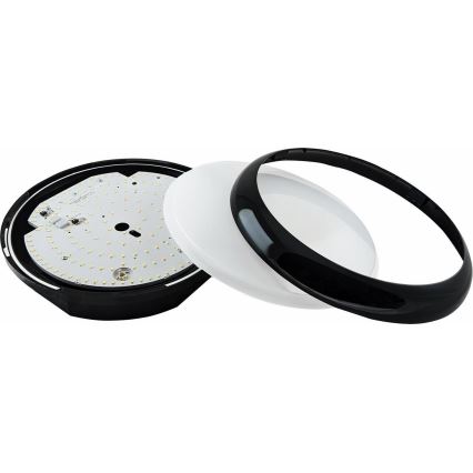 LED Dæmpbar udendørs loft lys STROPY LED/12/15/18/22W/230V 3000/4000/6000K IP65 sort