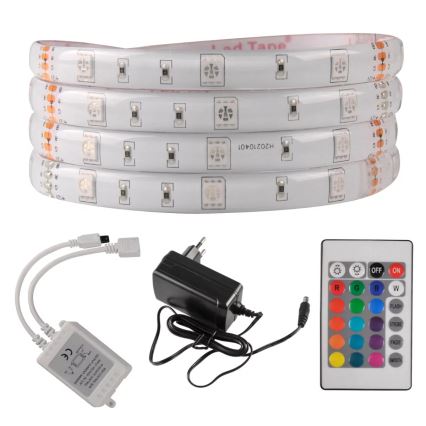 Udendørs LED lysbånd dæmpbart RGB-farver 5 m LED/14W/12V IP65