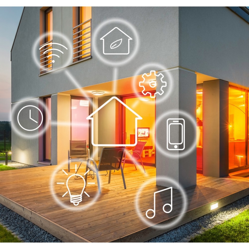 Udendørs LED lysbånd RGB-farver Wi-Fi LED/6,5W/IP65 2 m Tuya