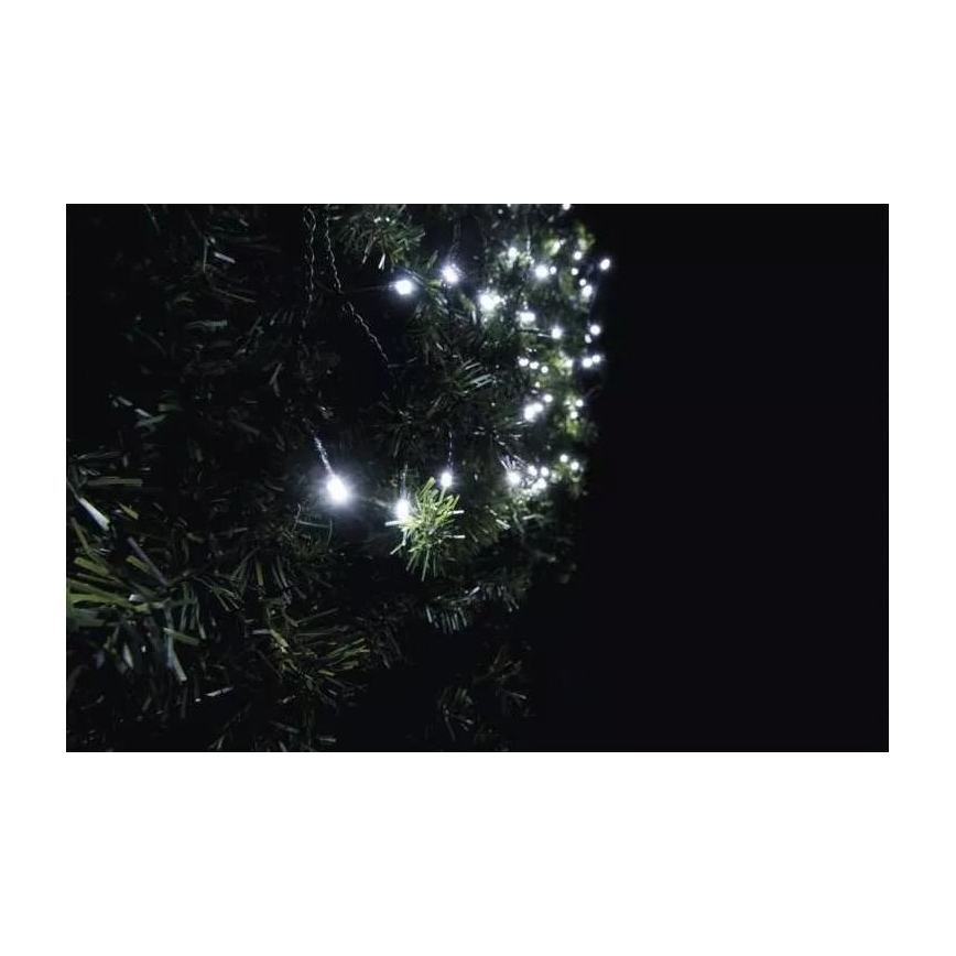 Udendørs LED lysgardin 100xLED 2 m IP44 koldt hvidt lys
