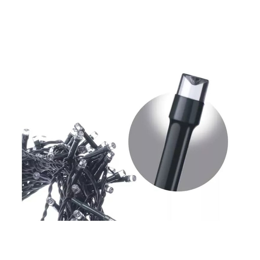 Udendørs LED lysgardin 100xLED 2 m IP44 koldt hvidt lys