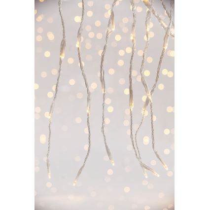 LED Udendørs lysgardin CURTAIN 360xLED/3,6W/230V 2x2 m IP44 varm hvid