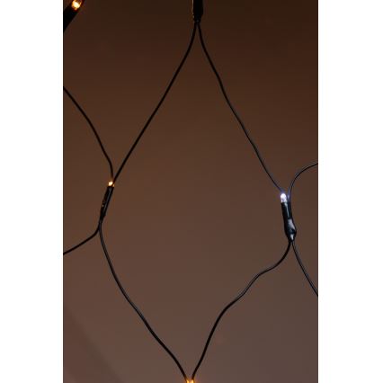 LED Udendørs lysgardin NET 240xLED/7,2W/230V 1,5x2 m IP44 varm hvid