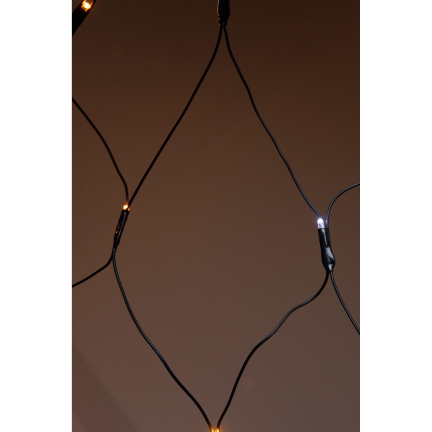 LED Udendørs lysgardin NET 240xLED/7,2W/230V 1,5x2 m IP44 varm hvid
