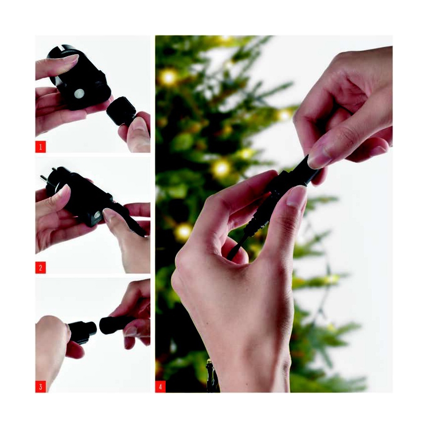 Udendørs LED lyskæde 100xLED/15 m IP44 varm hvid