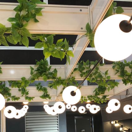 Udendørs LED lyskæde 10xLED/0,8W/230V IP67 2500K 7,7 m