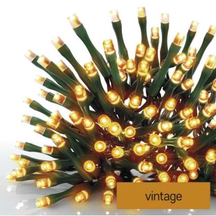Udendørs LED lyskæde 180xLED/23 m IP44 vintage
