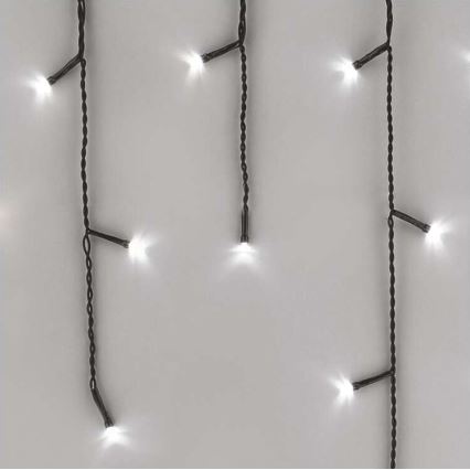 Udendørs LED lyskæde 200xLED/8 funktioner 8,6 m IP44 kold hvid