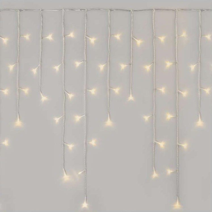 Udendørs LED lyskæde 300xLED/8 funktioner 10 m IP44 varm hvid + fjernbetjening