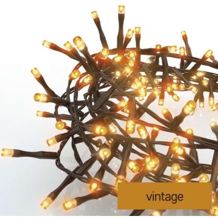 Udendørs LED lyskæde 400xLED/13 m IP44 vintage