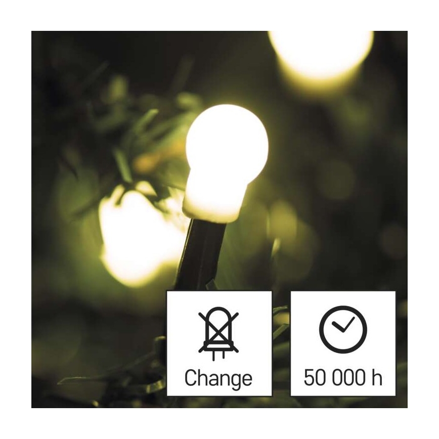 Udendørs LED lyskæde 480xLED/53 m IP44 varm hvid