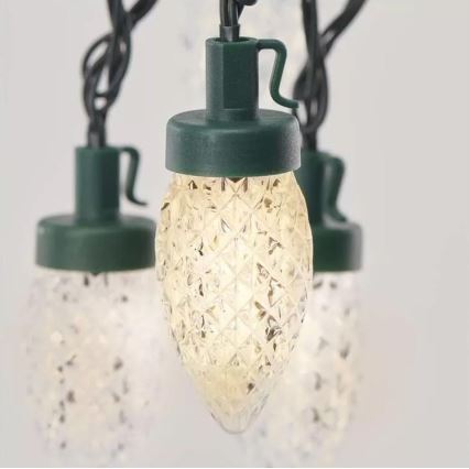 Udendørs LED lyskæde 50xLED/8 funktioner 14,8 m IP44 varmt hvidt lys