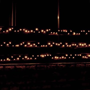 Udendørs LED lyskæde 70 m 1000xLED/230V varm hvid IP44