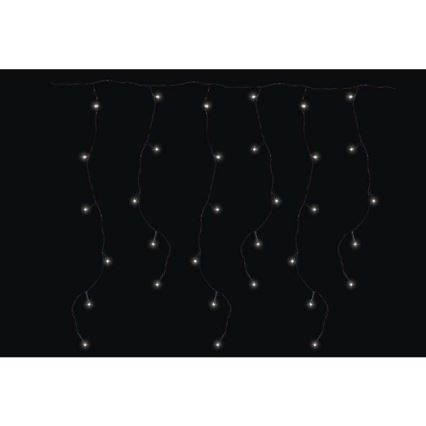Udendørs LED lyskæde CHAIN 180xLED/8 funktioner 8 m IP44 kold hvid