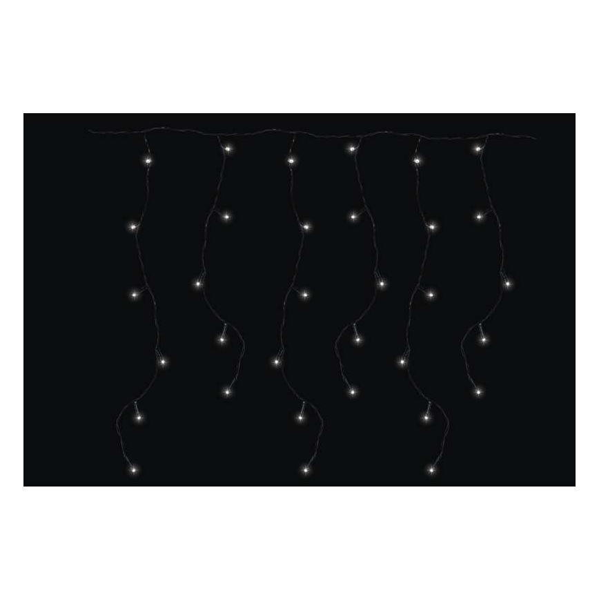 Udendørs LED lyskæde CHAIN 180xLED/8 funktioner 8 m IP44 kold hvid