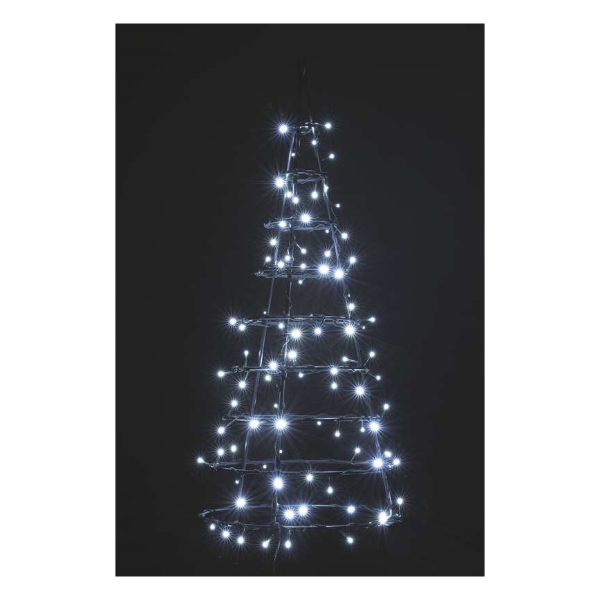 Udendørs LED lyskæde CHAIN 40xLED 9 m IP44 kold hvid