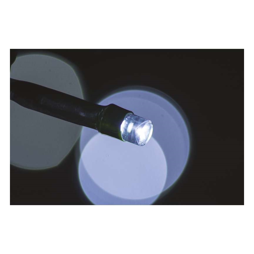 Udendørs LED lyskæde CHAIN 40xLED 9 m IP44 kold hvid