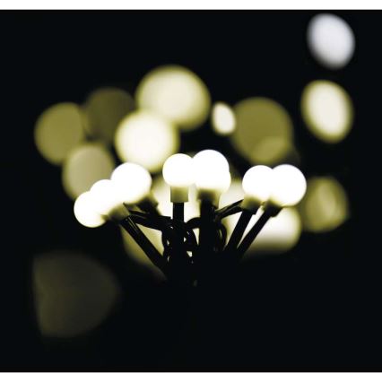 Udendørs LED lyskæde CHAIN 80xLED 13 m IP44 varm hvid