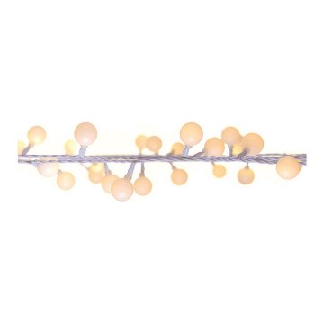 Udendørs LED lyskæde CHERRY 40xLED 9 m IP44 varm hvid